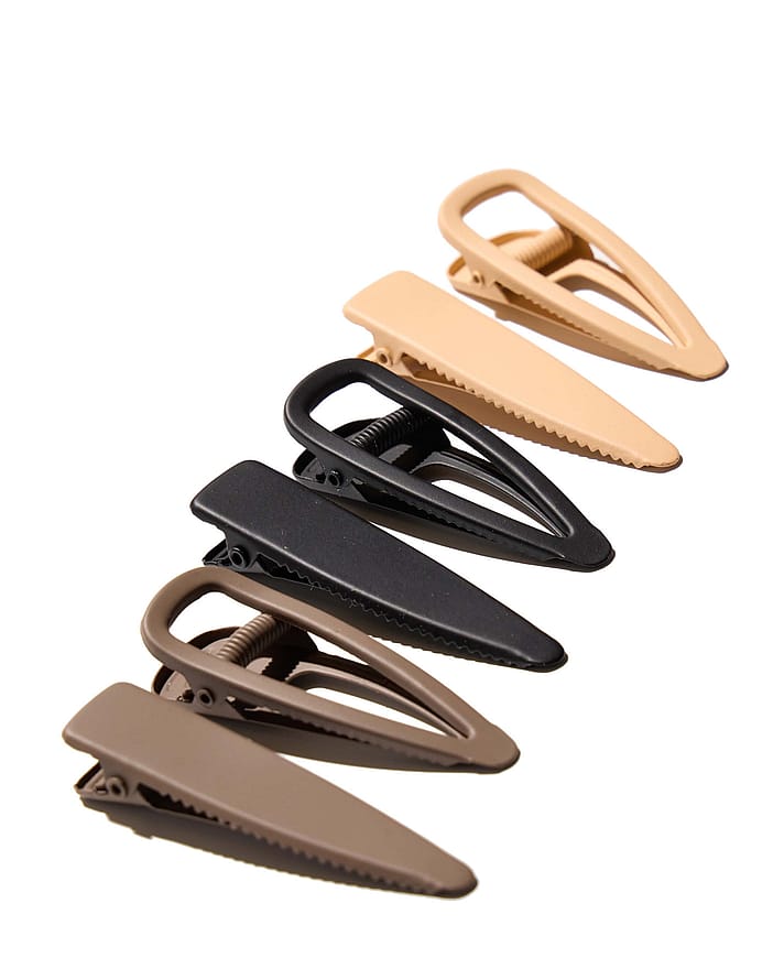 Hairlust No-Slip Hair Clips 6 Pack Coffee